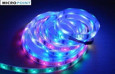 【三年质保 工厂现货批发 低压 12V/24V 30/60LED 5050 rgb灯带】价格,厂家,图片,LED灯带/灯条/灯片,中山市微点光电科技-