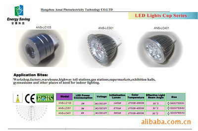 【厂家批发直销 34MM LED灯杯】价格,厂家,图片,其他室内灯具,杭州安赛光电科技-